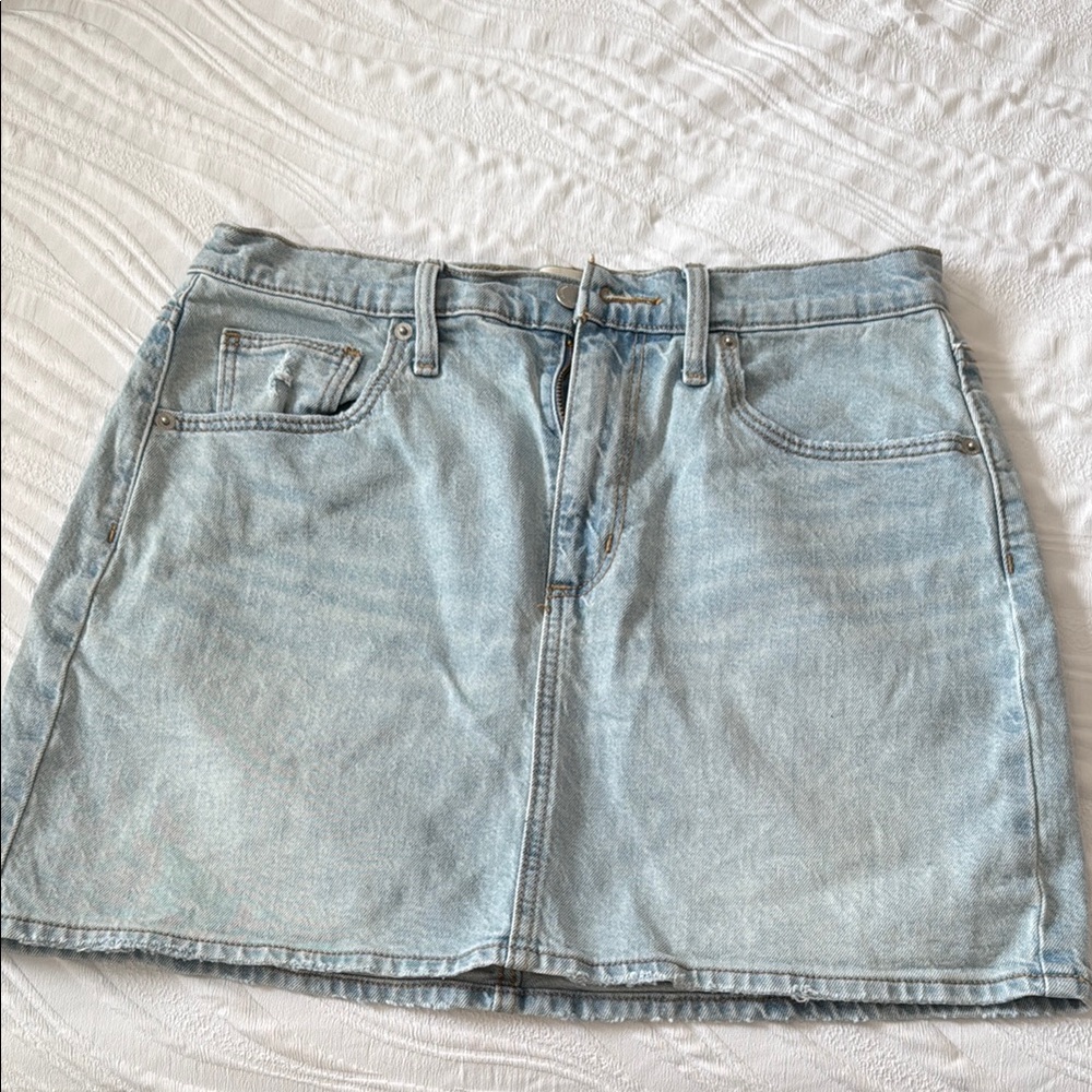 Universal Thread Light Wash Denim Mini Skirt
